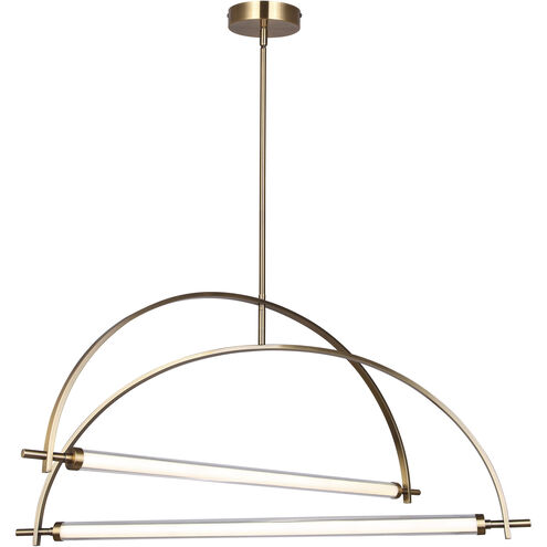 Keaton LED 33.5 inch Gold Chandelier Ceiling Light