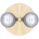 Elsee 2 Light Black/Gold Track Lighting Ceiling Light