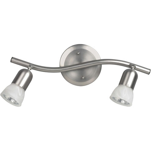 James 2 Light 120 Brushed Pewter Track Lighting Ceiling Light