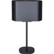 Kov 24 inch 60.00 watt Matte Black Table Lamp Portable Light