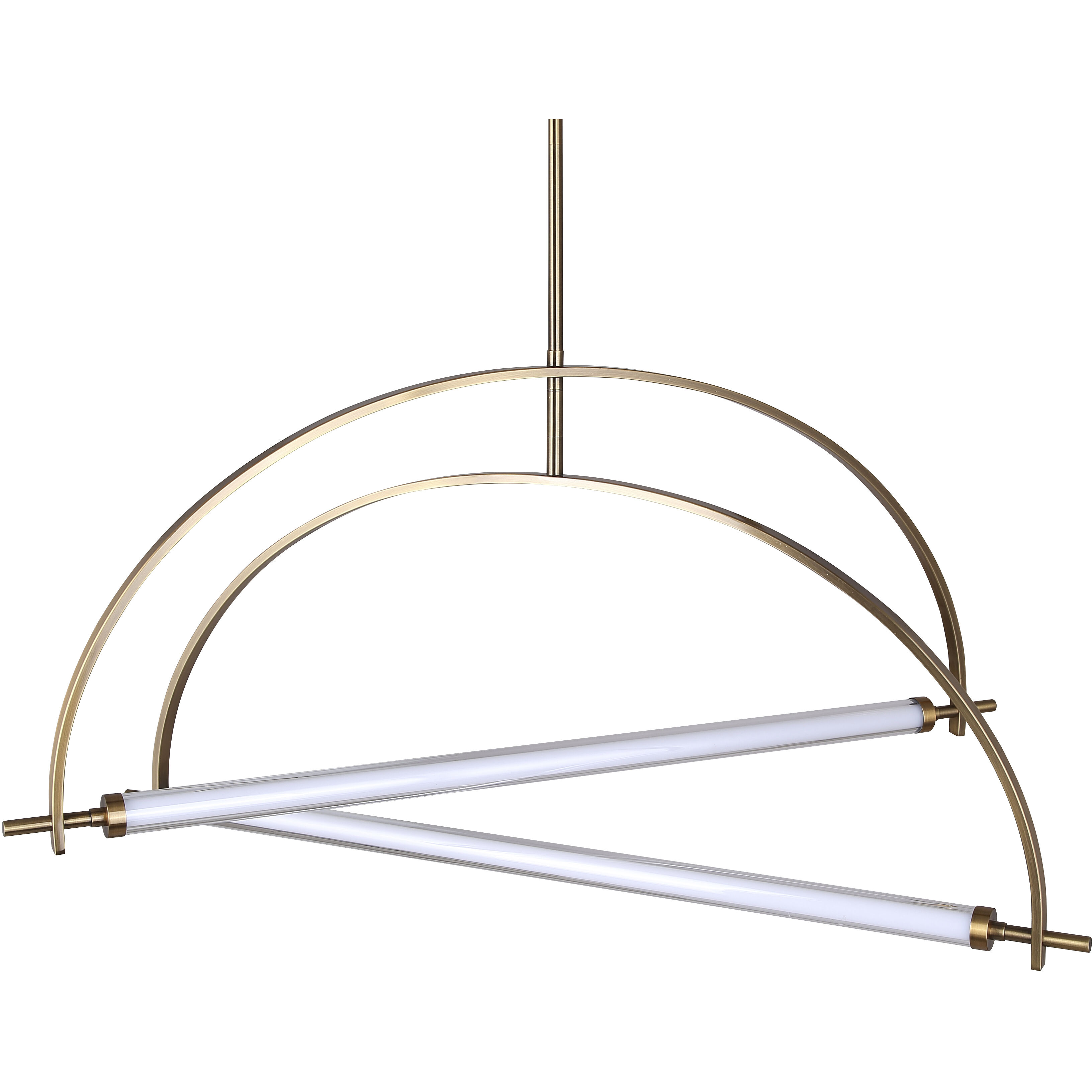 Keaton LED 33.5 inch Gold Chandelier Ceiling Light