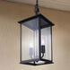 Rossland 2 Light 8.5 inch Matte Black Outdoor Pendant Light