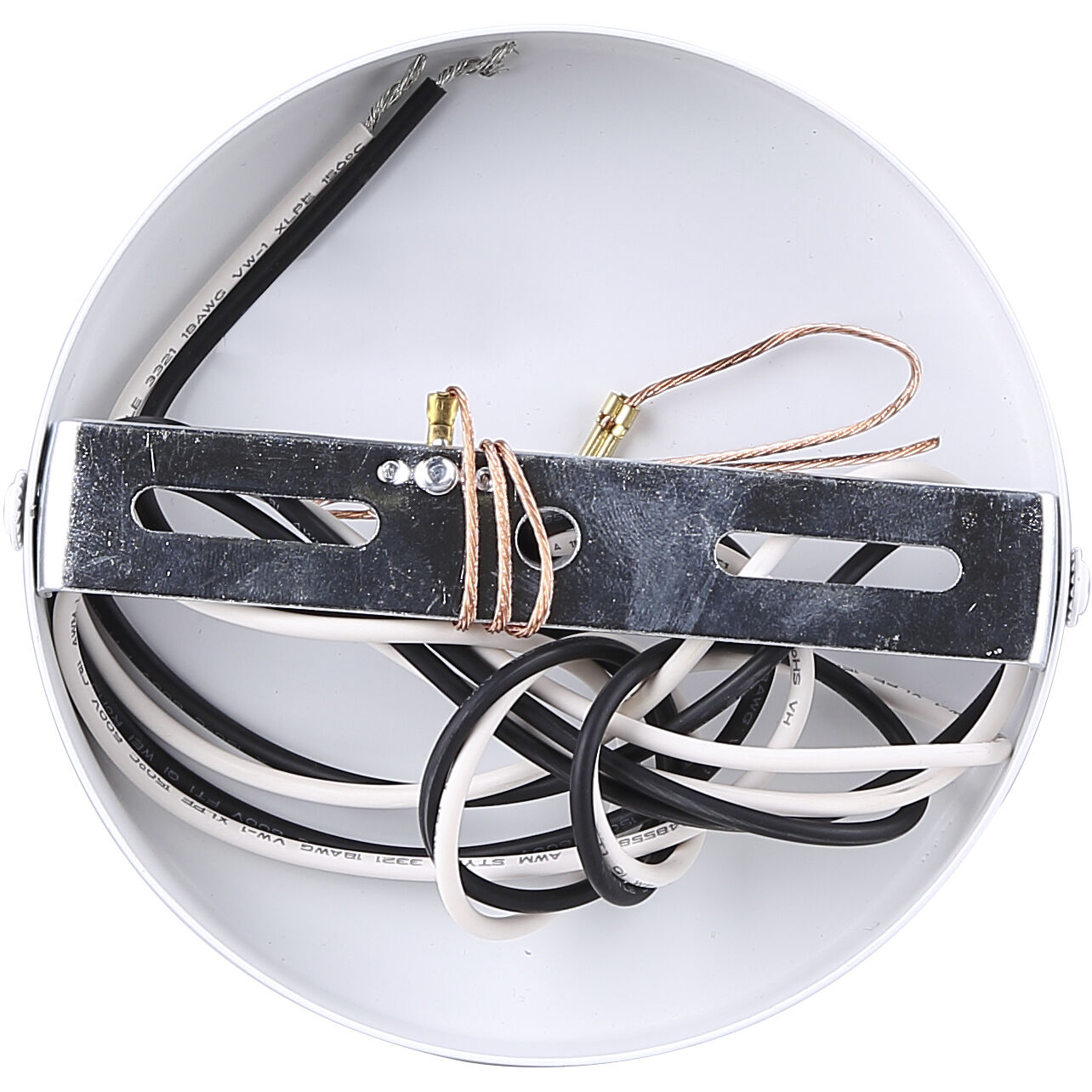 Caleb 1 Light 4.75 inch Matte White & Wood Pendant Ceiling Light