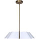 Daxton 5 Light 21.5 inch Matte White and Gold Chandelier Ceiling Light