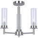 Benson 3 Light 16 inch Brushed Nickel Semi-Flush Mount Ceiling Light