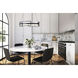 Amora LED 24 inch Black Chandelier Ceiling Light
