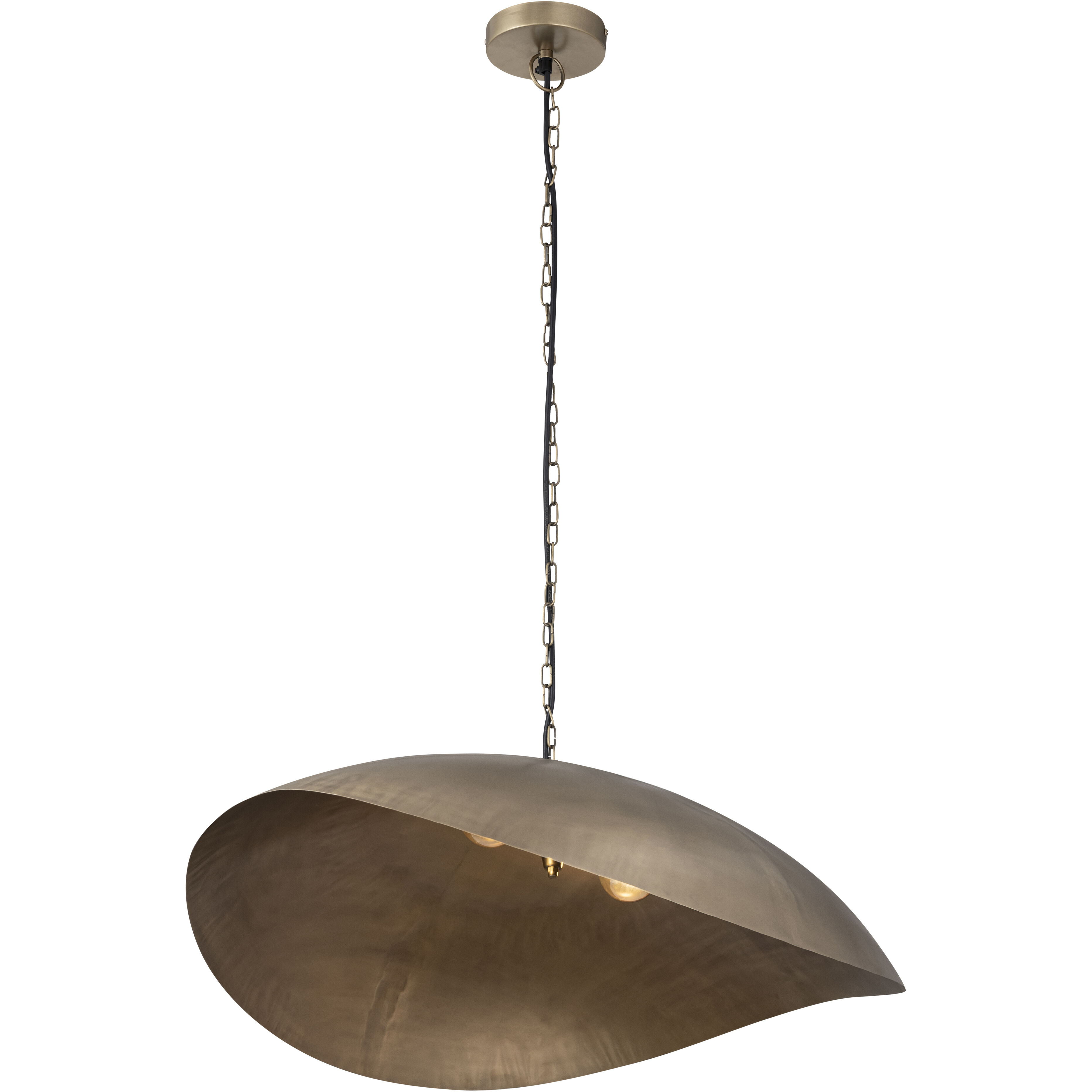 Maverick 2 Light 39 inch Antique Brass Pendant Ceiling Light