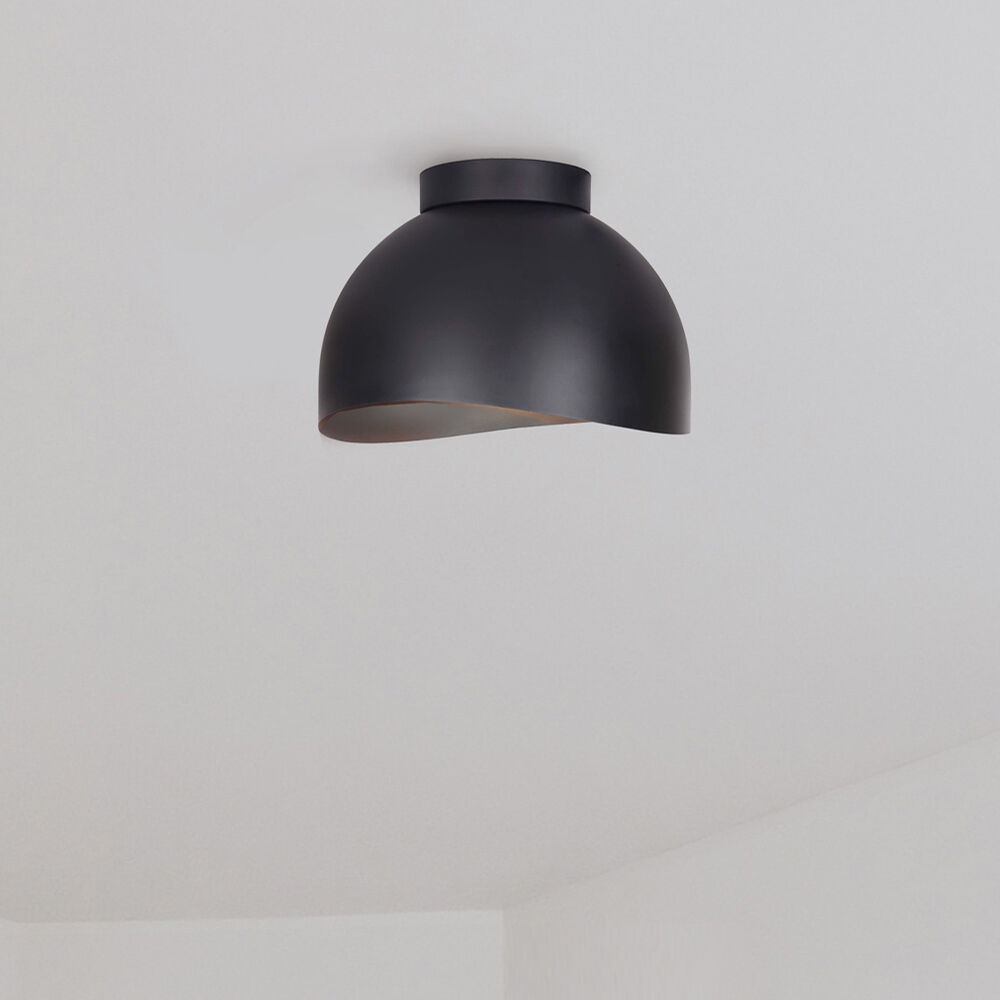 Henlee 2 Light 11 inch Black Flush Mount Ceiling Light