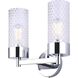 Eden 2 Light 12.88 inch Chrome Vanity Light Wall Light