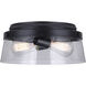 Declan 2 Light 13 inch Matte Black Flush Mount Ceiling Light