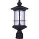 Madison 1 Light 17 inch Black Outdoor Post Light