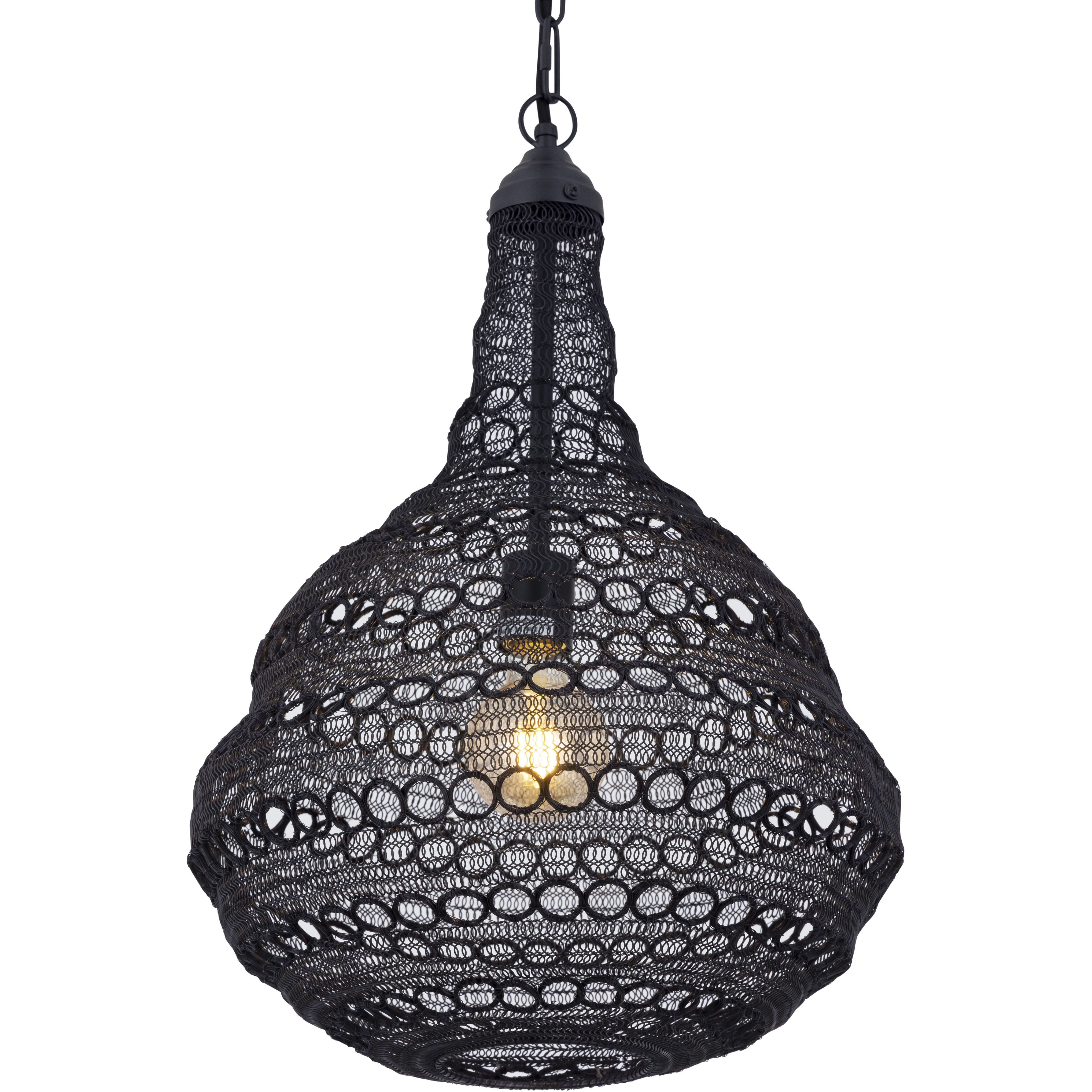 Agra 1 Light 14.5 inch Black Swag Pendant Ceiling Light