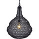 Agra 1 Light 14.5 inch Black Swag Pendant Ceiling Light