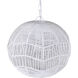 Valence 1 Light 15 inch White Pendant Ceiling Light