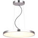 Lenox LED 24 inch Brushed Nickel Chandelier Ceiling Light