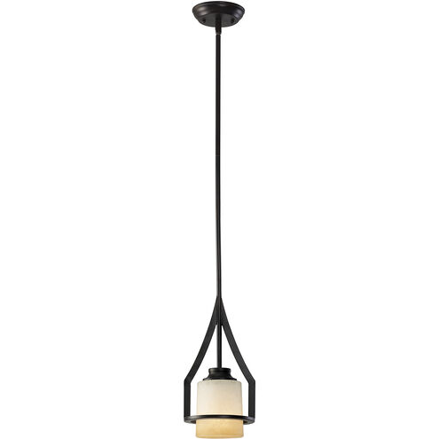 Madison 1 Light 7 inch Rubbed Antique Bronze Pendant Light Ceiling Light