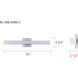 Jonah LED 24 inch Brushed Nickel Vanity Light Wall Light