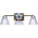 Berklie 3 Light 25.5 inch Gold Vanity Light Wall Light