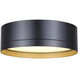 Kyrie LED 11.75 inch Black Flush Mount Ceiling Light