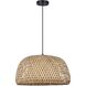 Sariel 1 Light 18 inch Black Pendant Ceiling Light