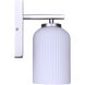 Bram 1 Light 6.25 inch Brushed Nickel Vanity Fixture Wall Light