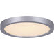 Madison LED 7 inch Brushed Nickel Disc Light, Low Profile