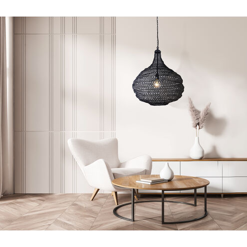 Agra 1 Light 14.5 inch Black Swag Pendant Ceiling Light