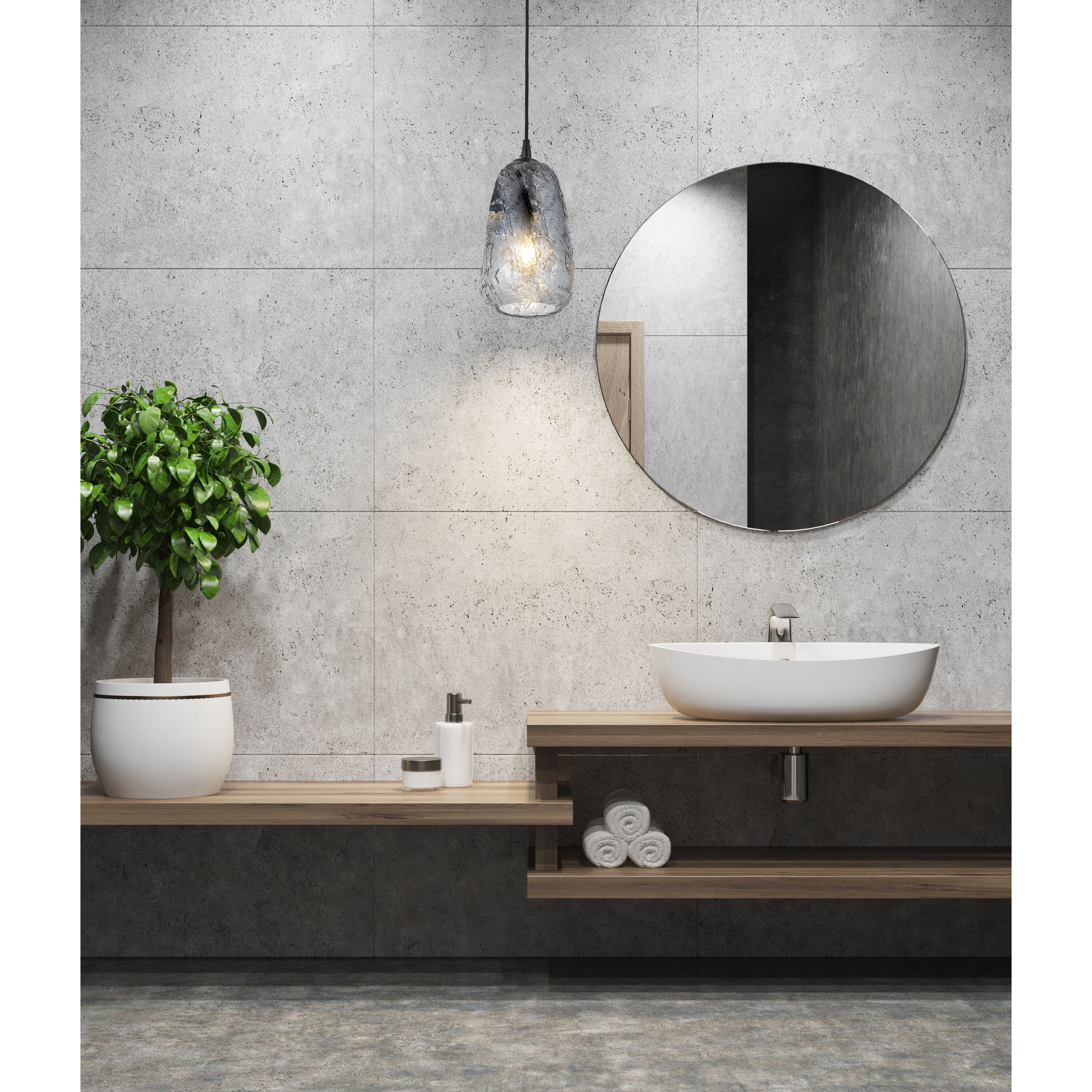 Eden 1 Light 5.5 inch Matte Black Pendant Ceiling Light