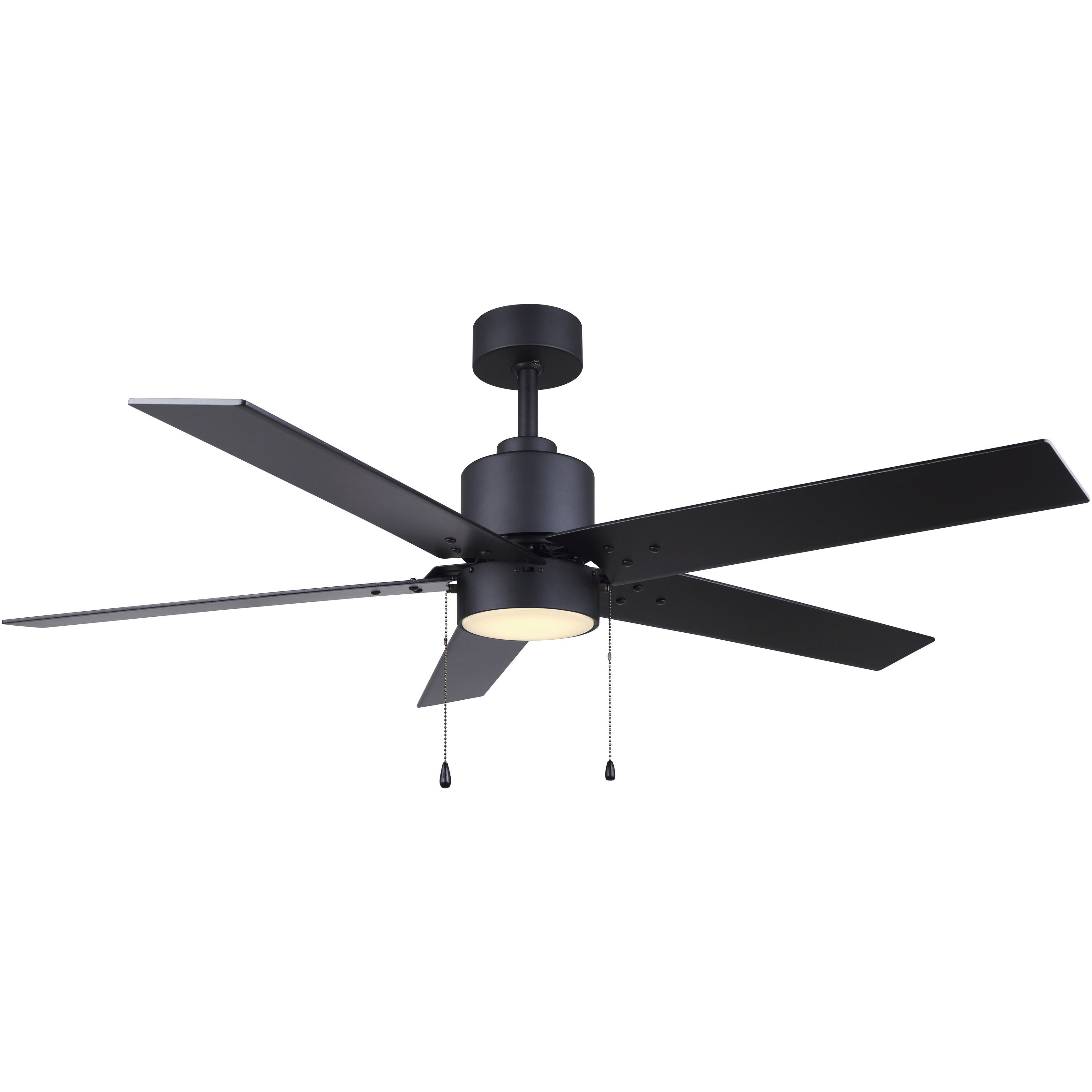 Castly 52 inch Matte Black with Black Blades Ceiling Fan