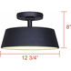 Baxley LED 12.75 inch Black Outdoor Ceiling Lantern