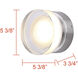 Benni Wall Light in Brushed Nickel