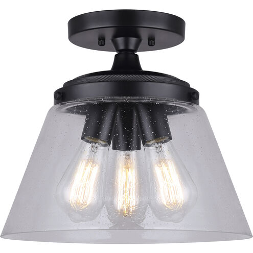 Declan 3 Light 13 inch Matte Black Pendant Ceiling Light
