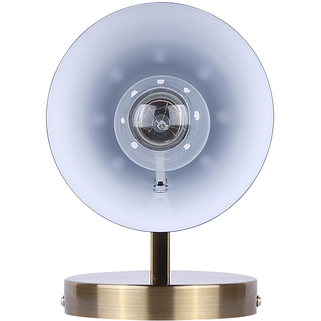 Harken 1 Light 7.75 inch Matte Black and Gold Vanity Light Wall Light