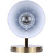 Harken 1 Light 7.75 inch Matte Black and Gold Vanity Light Wall Light