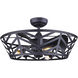 Maud 24 inch Matte Black Indoor Fan