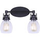 Madison 2 Light 16 inch Black Vanity Light Wall Light