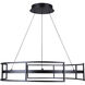 Amora LED 24 inch Black Chandelier Ceiling Light