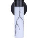 Kristella 1 Light 6 inch Black Vanity Light Wall Light