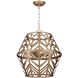 Madison 3 Light 17 inch Painted Gold Chandelier Ceiling Light