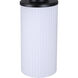 Kinslea 1 Light 4.75 inch Matte Black Pendant Ceiling Light in White Glass