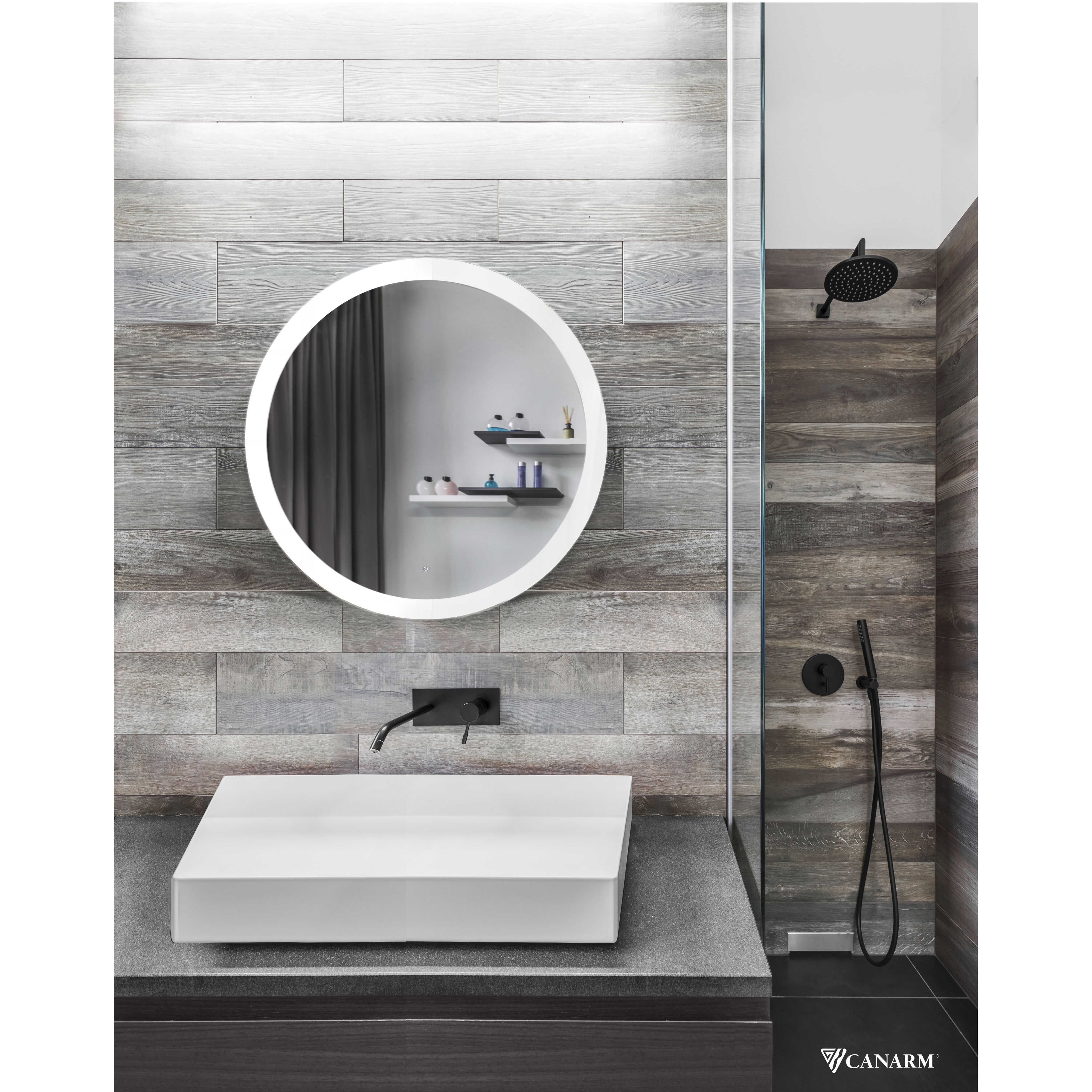 Madison 28 X 28 inch LED Mirror, Oval