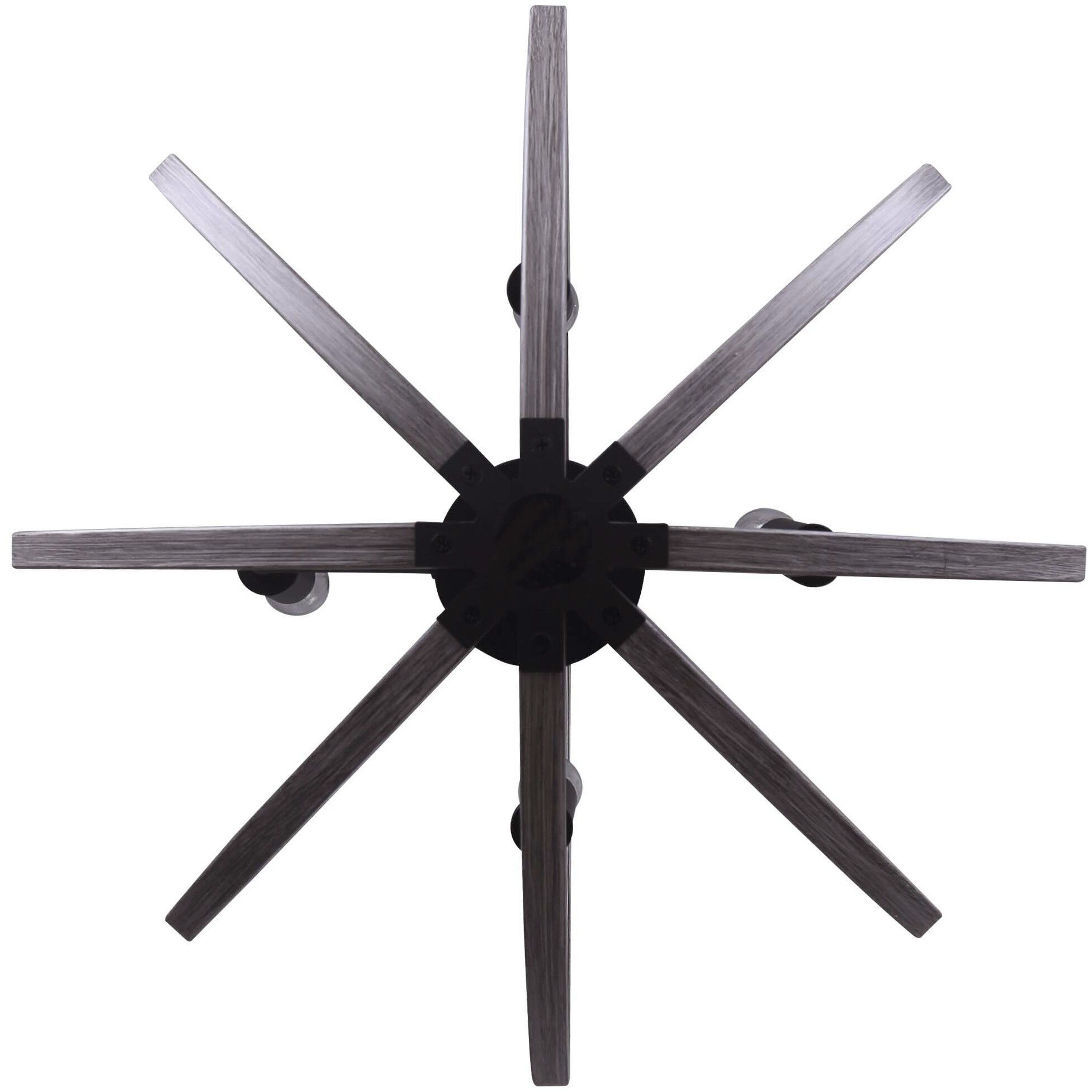 Armelle 4 Light 19.75 inch Black/Grey/Faux Wood Pendant Ceiling Light