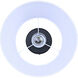 Aspen 1 Light 13.25 inch Black Flush Mount Ceiling Light