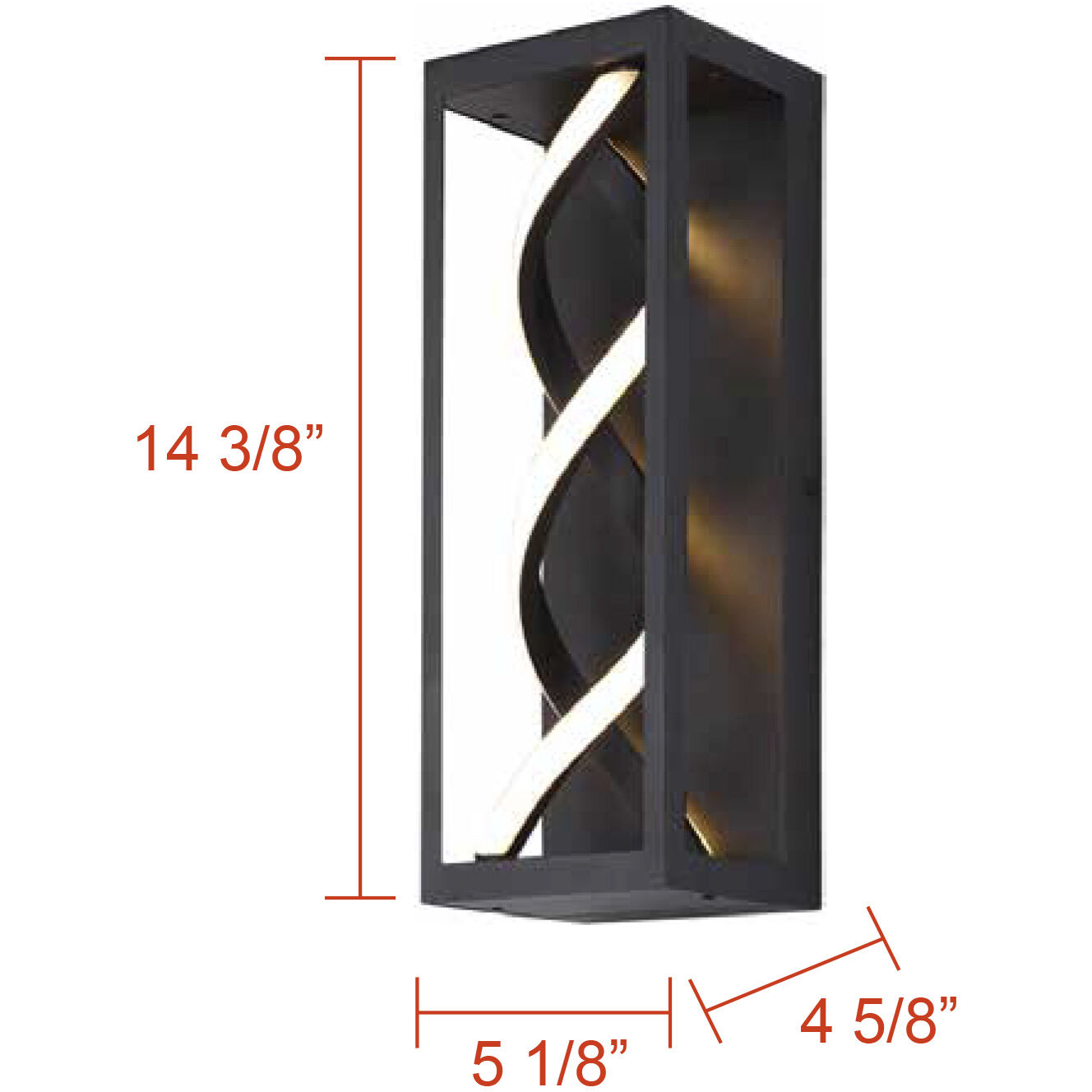 Zora LED 4.63 inch Black Outdoor Lantern