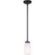 Portia 1 Light 5 inch Black Pendant Ceiling Light