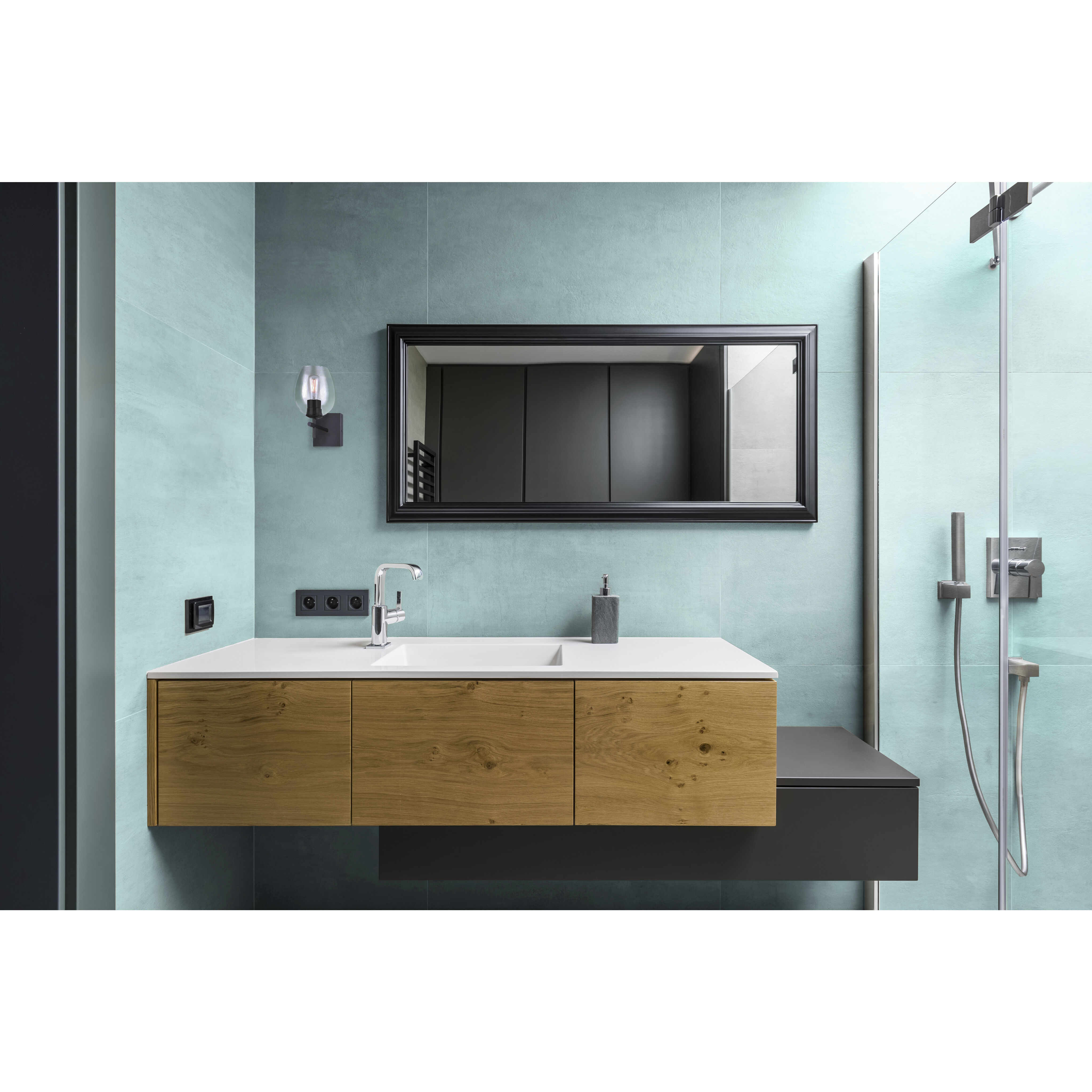 Madison 1 Light 8 inch Black Vanity Light Wall Light