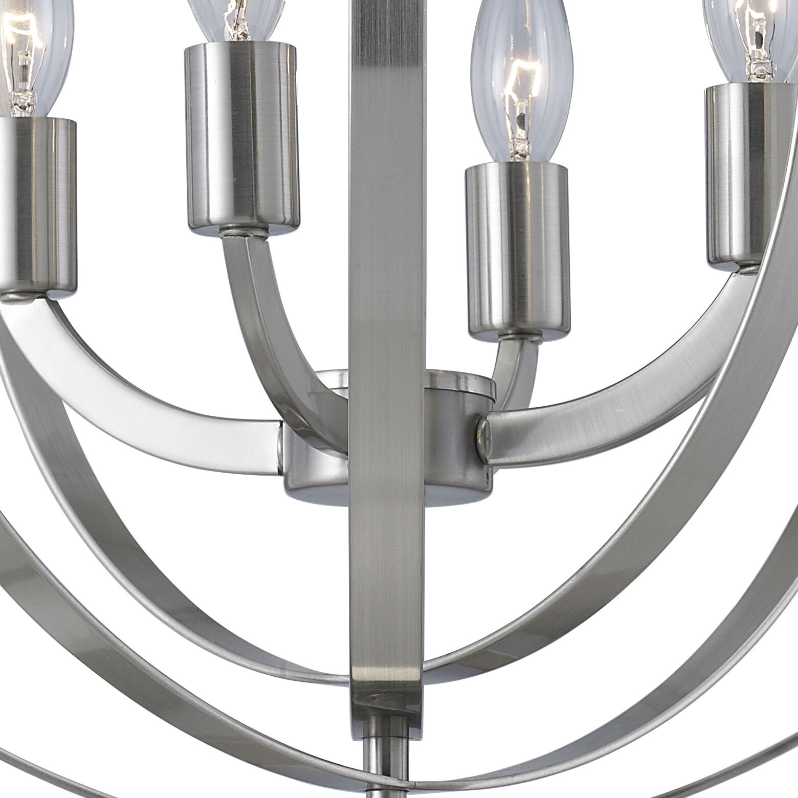Madison 4 Light 18 inch Brushed Nickel Chandelier Ceiling Light