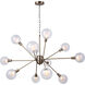 Madison 12 Light 44 inch Gold Chandelier Ceiling Light