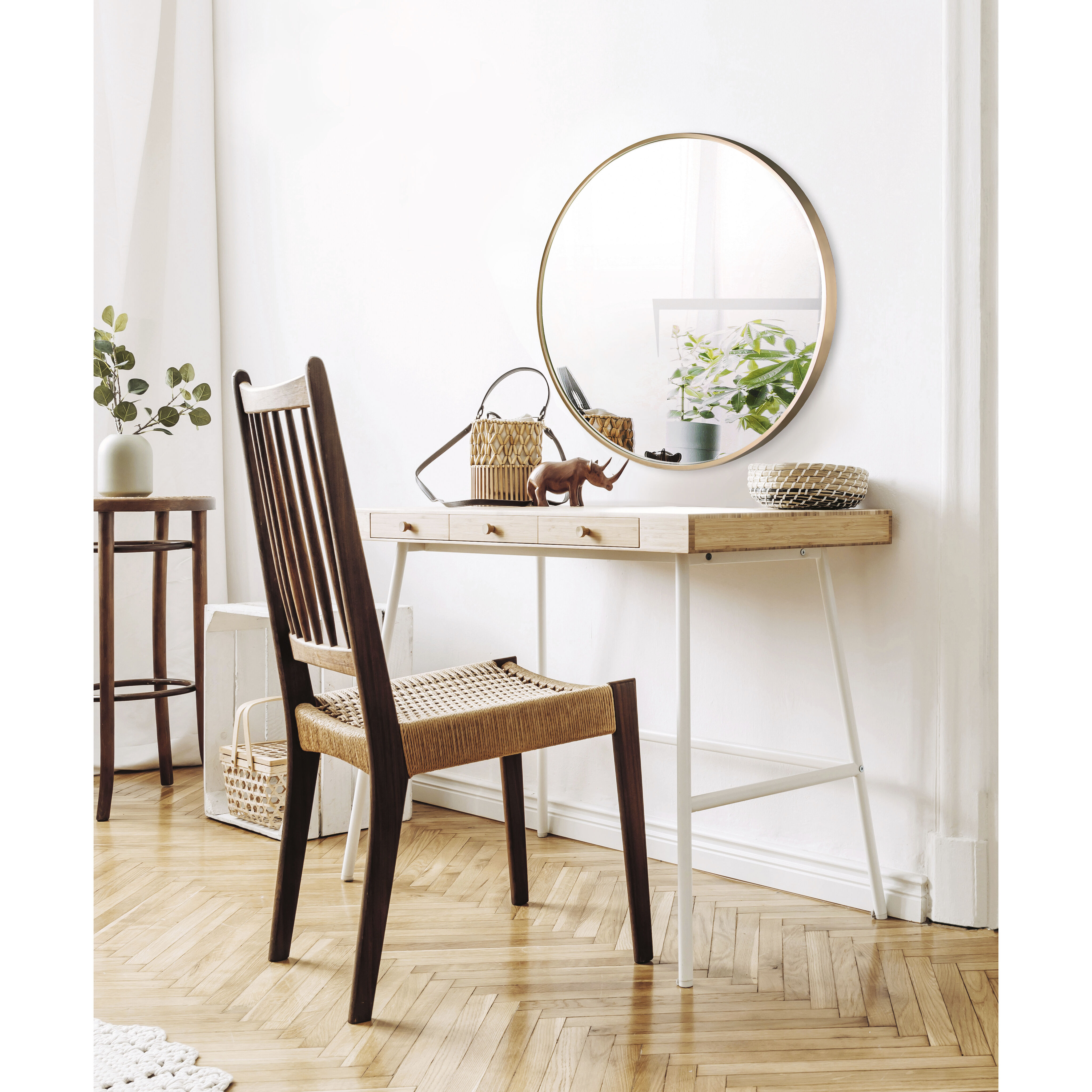 Madison 33 X 1 inch Gold Décor Mirror