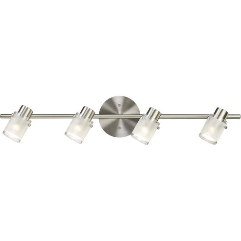 Madison 4 Light Brushed Nickel Track Ceiling Light